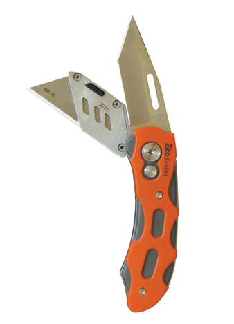 ZI-4044 2 in 1 Folding Utility Knife